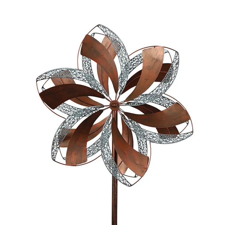 Fairy Garden Art Windmill Metal Wholesale Outdoor Wind Spinner