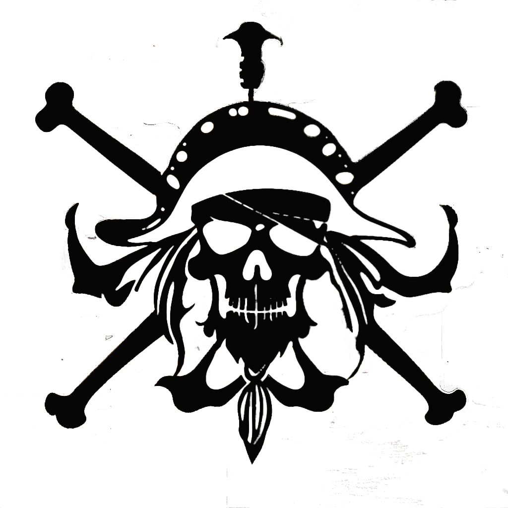 Skull and Bones Pirate Classic Creative Metal Wall Craft Signs