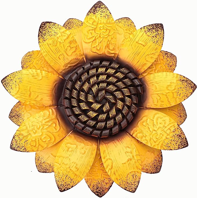 Sunflower Metal Flowers Wall