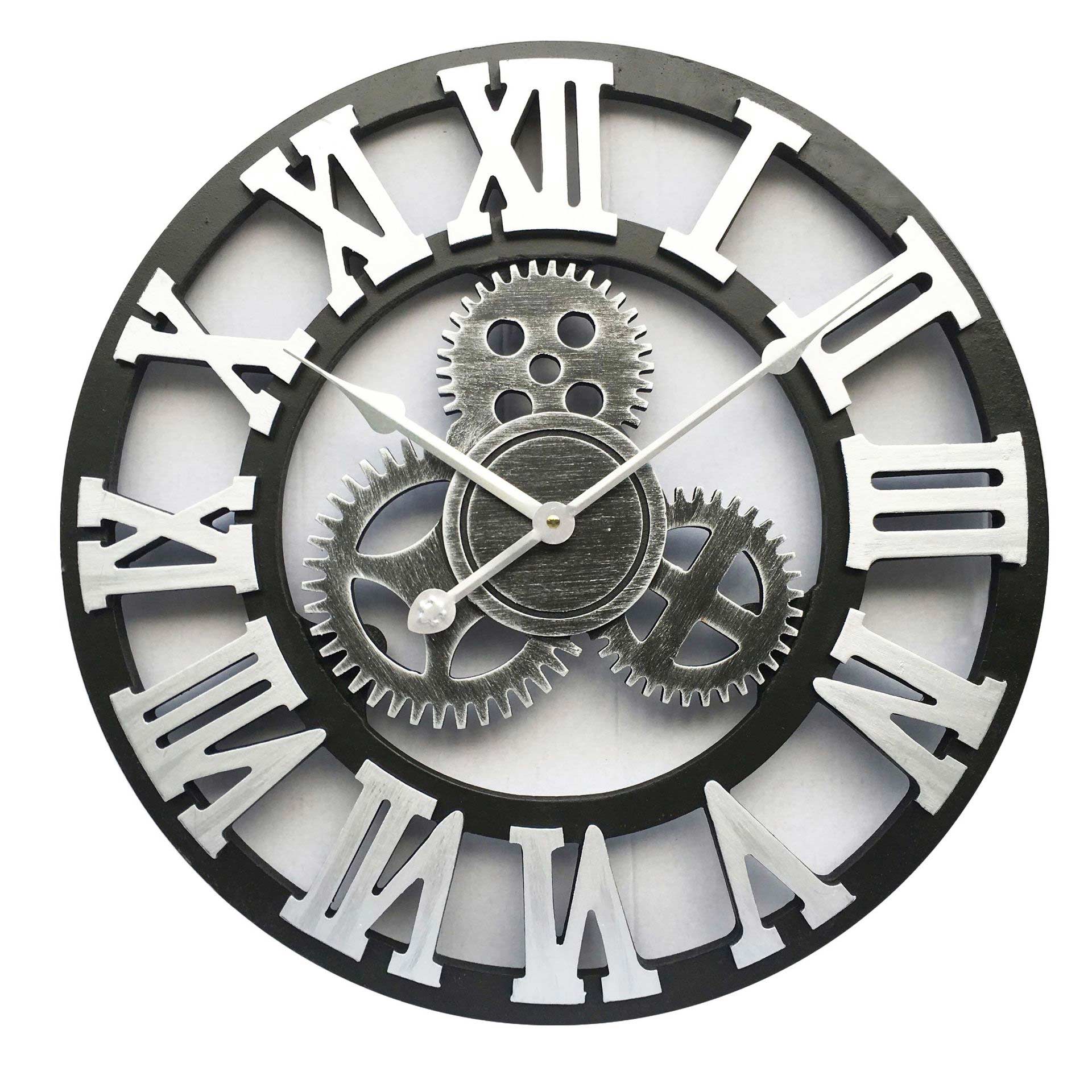 metal clock Silver