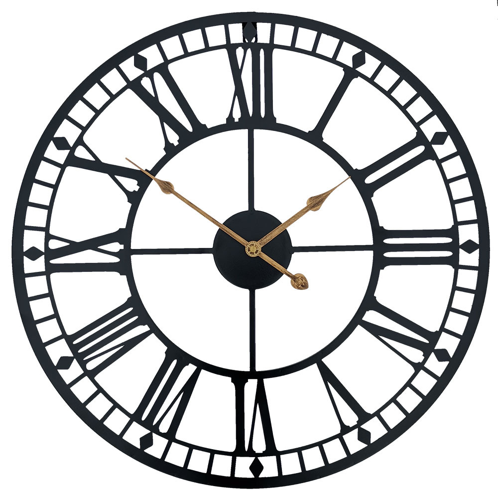 Wrought Iron Rhombus Wall Clock  Clock