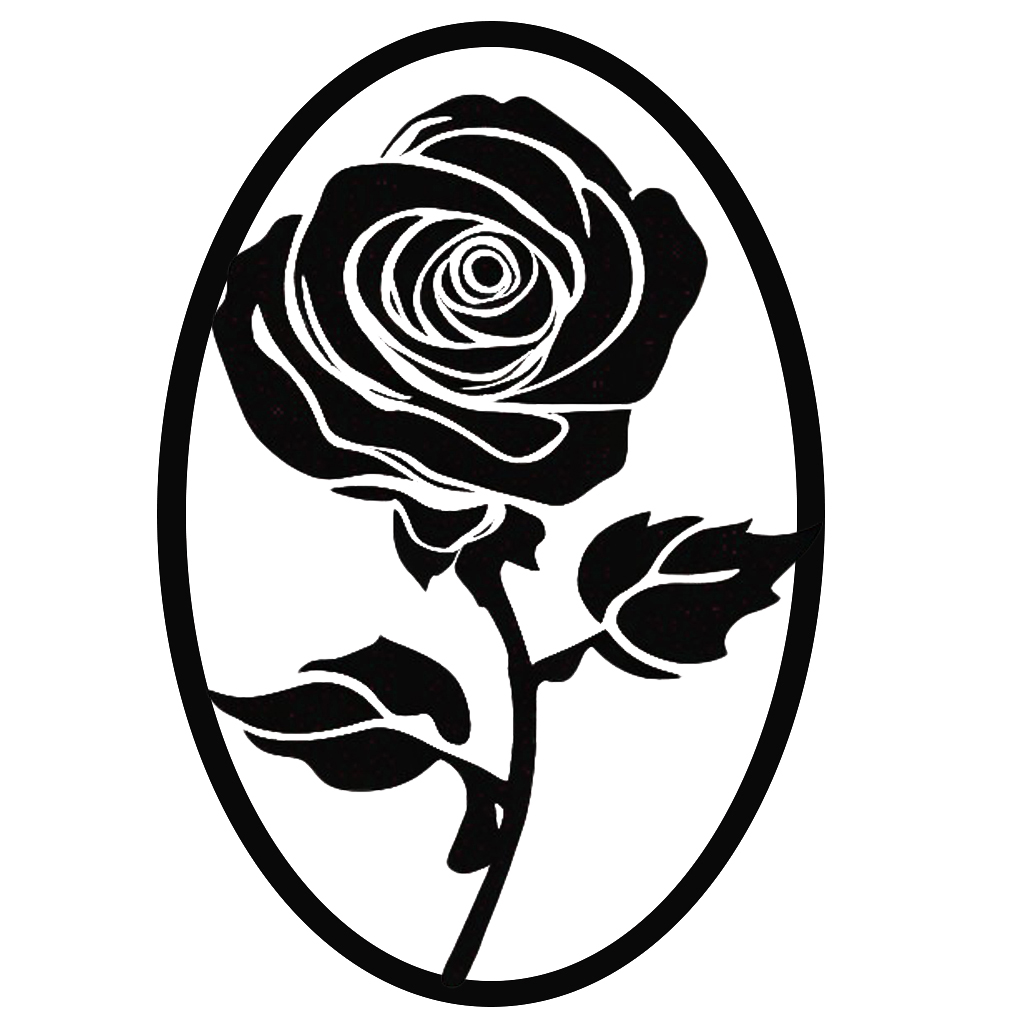 Iron Rose Art Wall Flat Signs